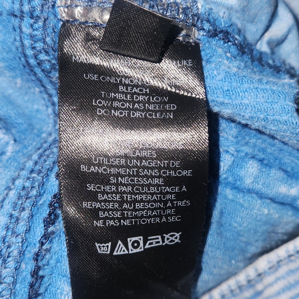 BDG Light Blue Striped Cargo Shorts - Picture 4 of 8
